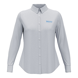 Perry Ellis Ladies' Mini Grid Woven Shirt