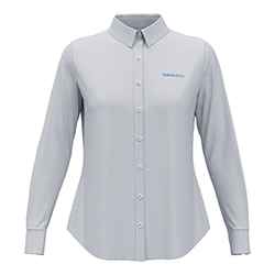 Perry Ellis Ladies' Mini Grid Woven Shirt